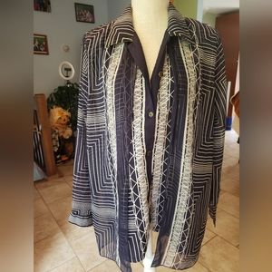 Geometric style blouse